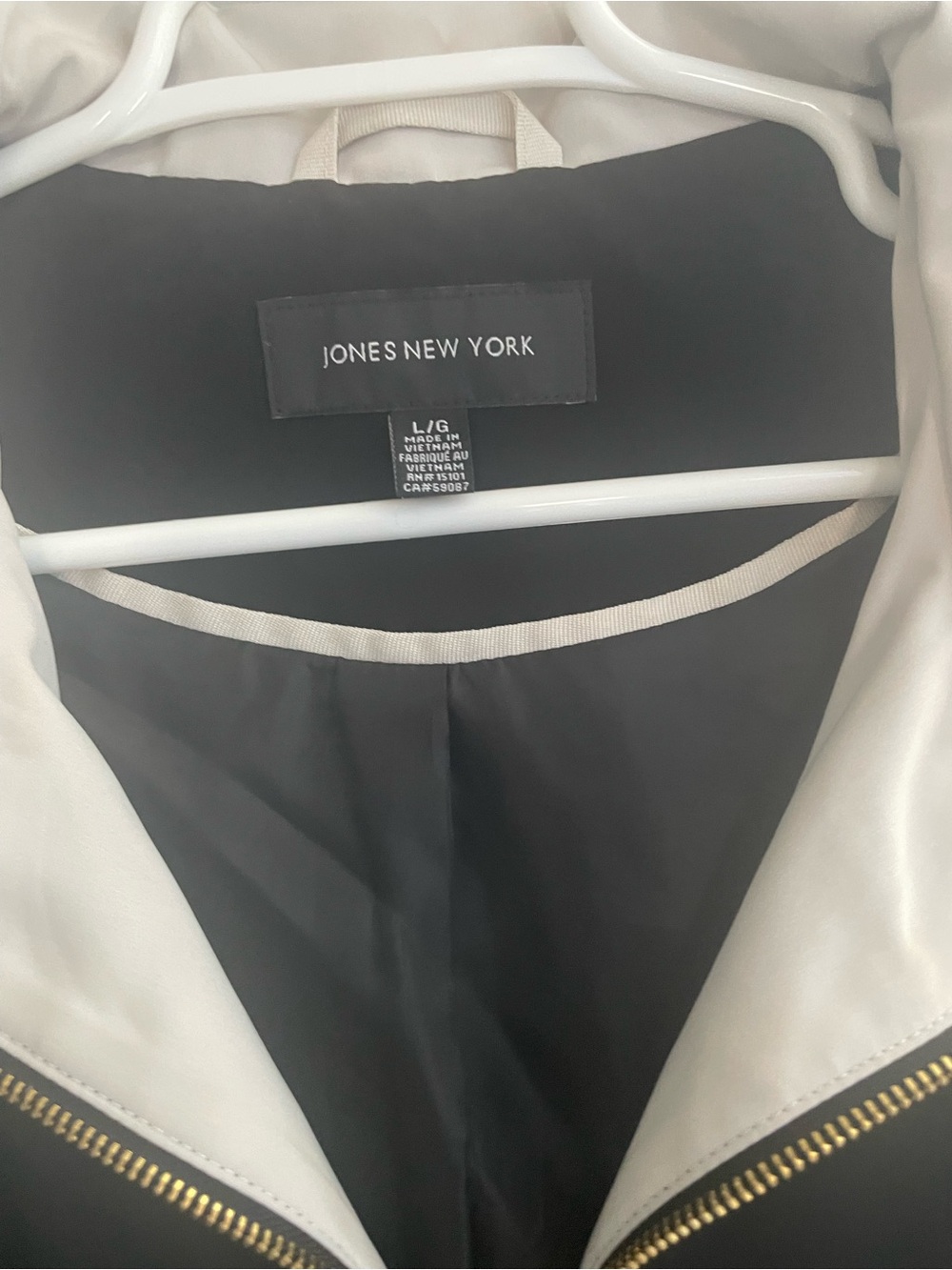 Jones New York Zip-Front Trench Coat - Picture 2 of 3